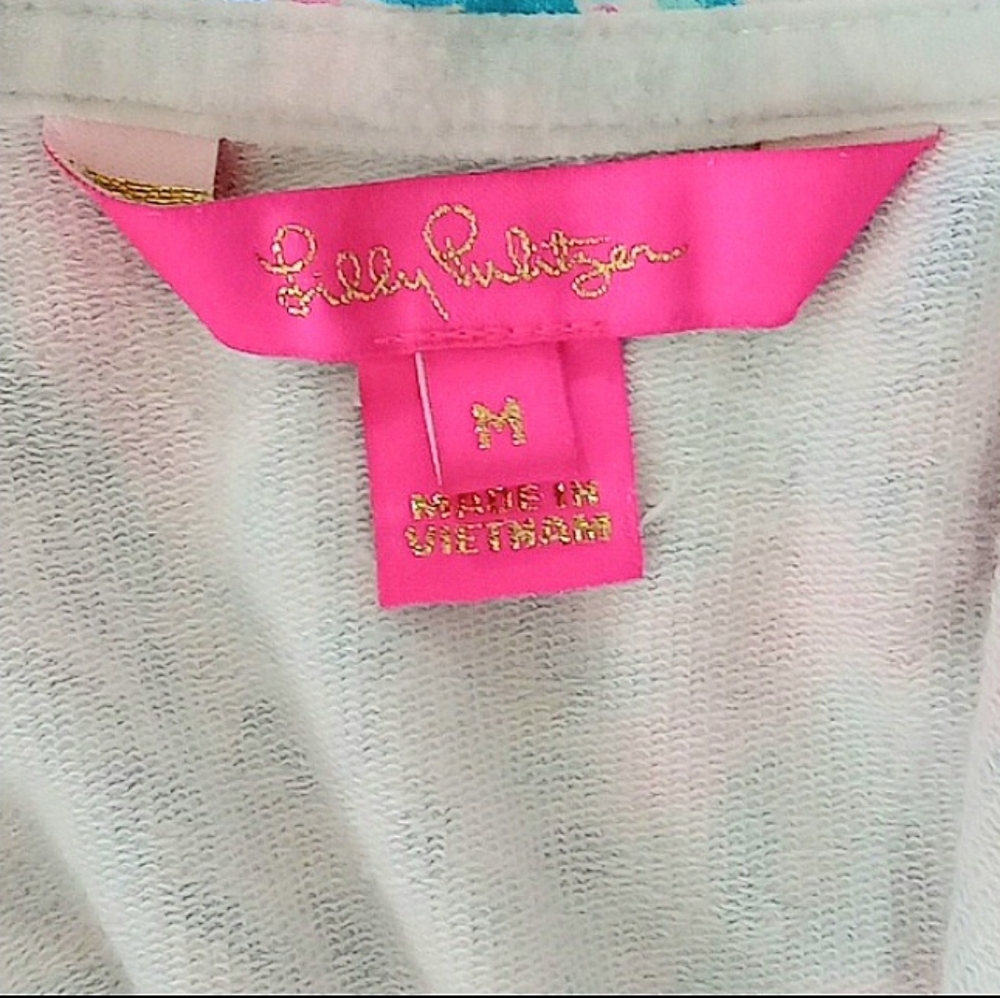 Lilly Pulitzer Skipper Popover in Treasure Trove Print Pullover UPF 50 + Size M - Picture 13 of 14